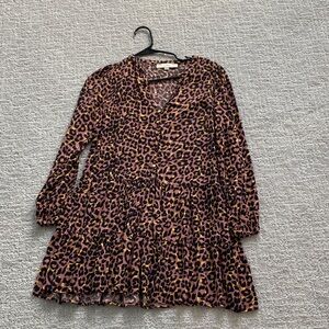 LOFT Dress with Leopard Pattern